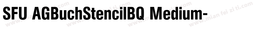 SFU AGBuchStencilBQ Medium字体转换